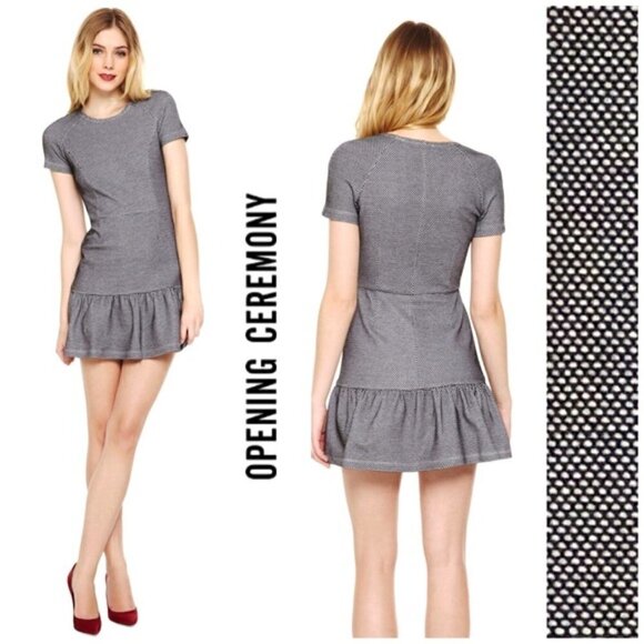 Opening Ceremony Dresses & Skirts - 𝅺opening Ceremony Polka Dot Ruffle Hem Dress Sz 6